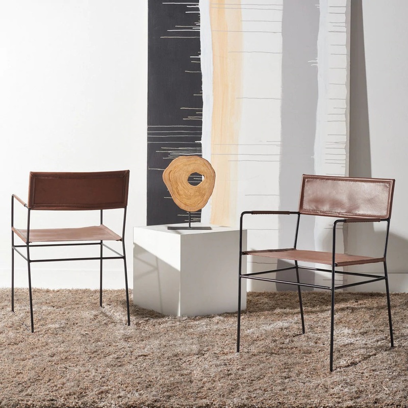 Safavieh Alyx Leather Dining Chair