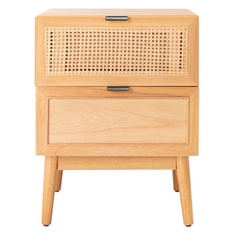 Safavieh Baisley 2 Drawer Rattan Nightstand