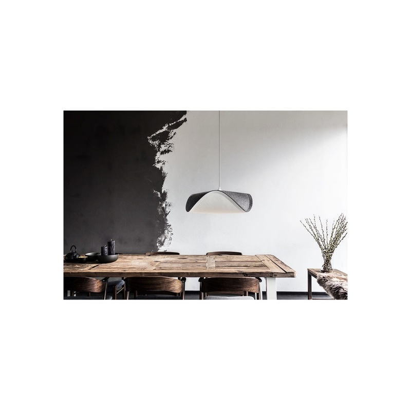 UMAGE Sine Felt Pendant With Hardwire Canopy Cord Set