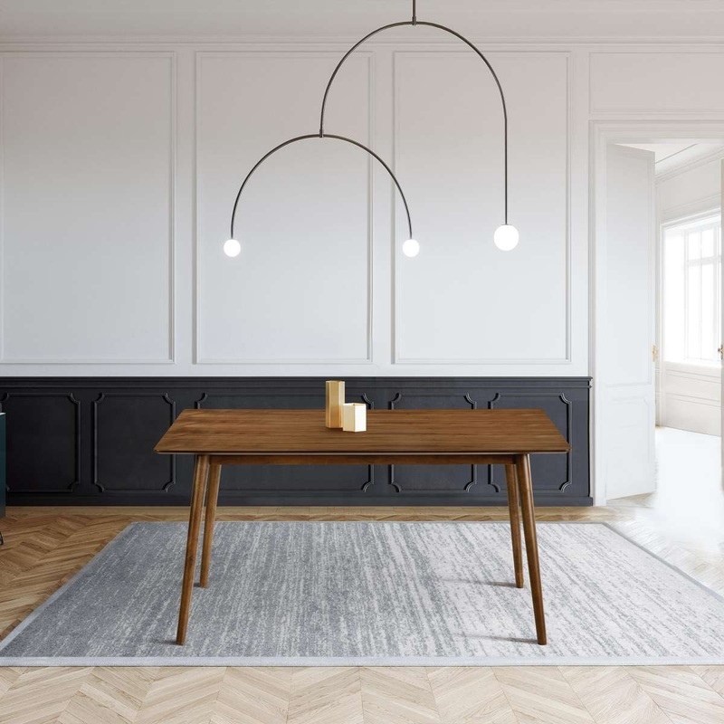 Westmont 59" Rectangular Dining Table in Walnut Wood By Armen Living