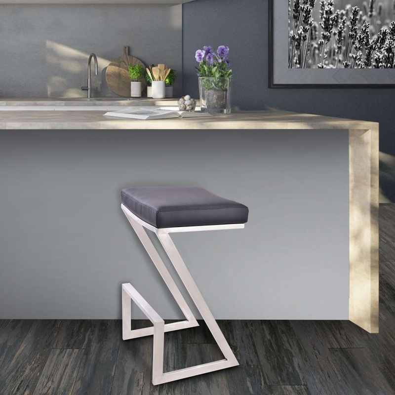 Atlantis 26" Counter Height Backless Bar Stool By Armen Living