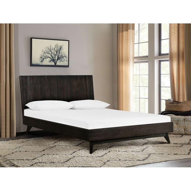 Baly Acacia Mid-Century Platform King Bed By Armen Living