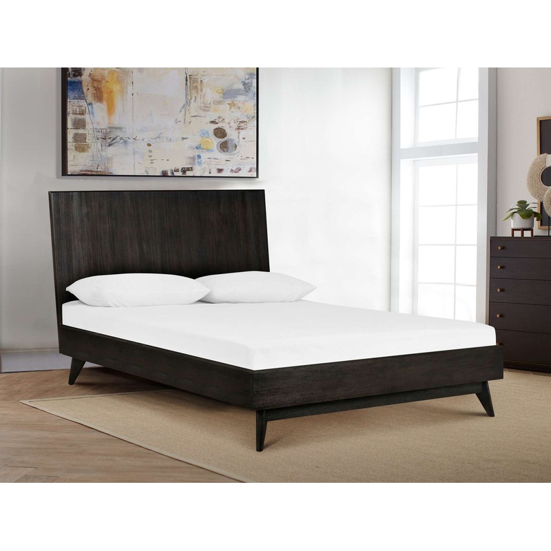 Baly Acacia Mid-Century Platform Queen Bed By Armen Living