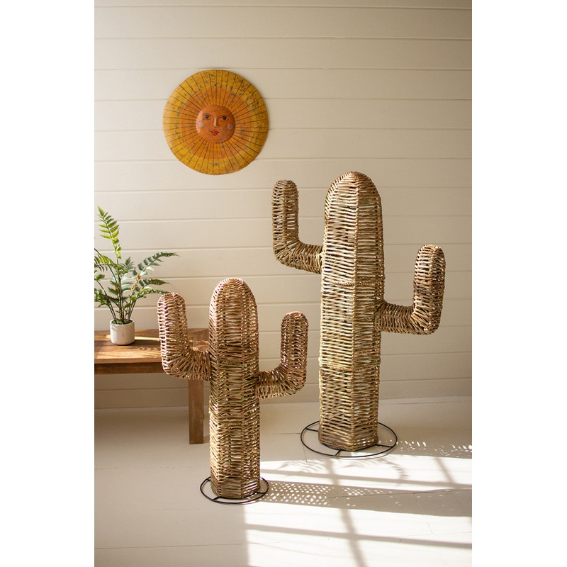 Woven Seagrass Cacti Set Of 2 By Kalalou