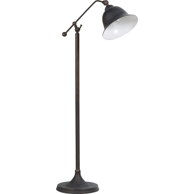 Suave Floor Lamp, Dark Bronze By Benzara