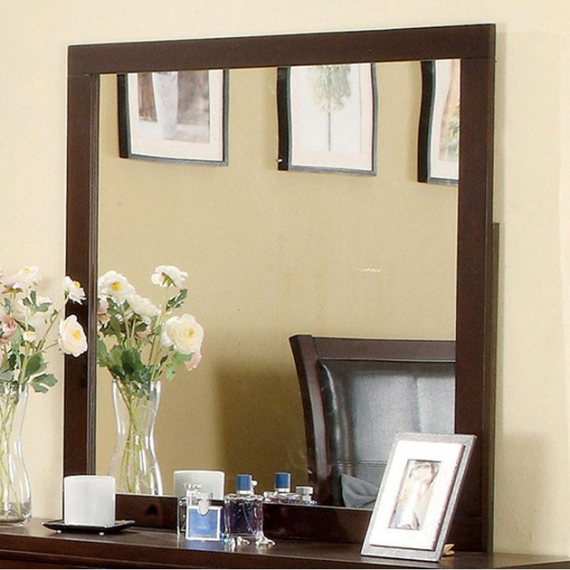 Enrico I Brown Cherry Mirror By Benzara