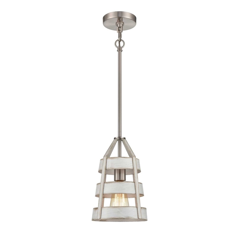 Brigantine 7'' Wide 1-Light Mini Pendant - Satin Nickel By ELK