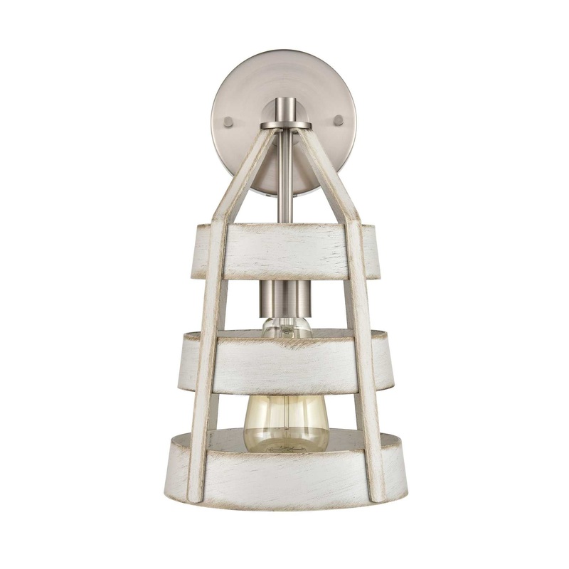 Brigantine 9'' High 1-Light Sconce - Satin Nickel By ELK