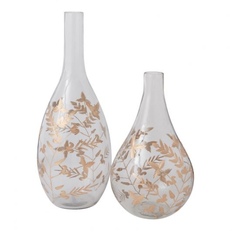 Gild Leaf Vase By Accent Decor