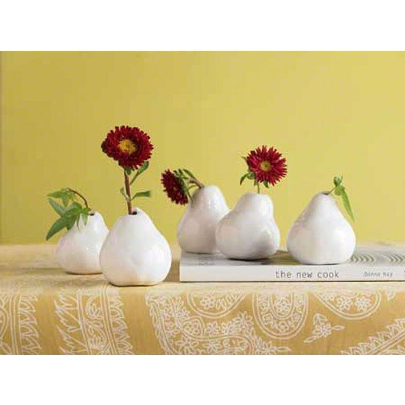 Haussmann Pear Vase White - Set of 5
