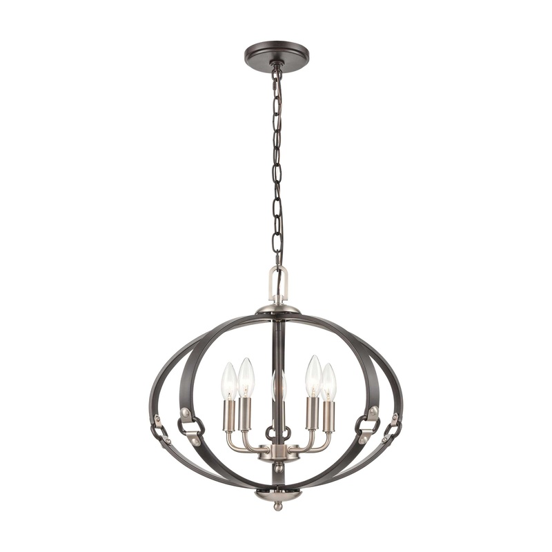 Armstrong Grove 20'' Wide 5-Light Chandelier - Espresso By ELK