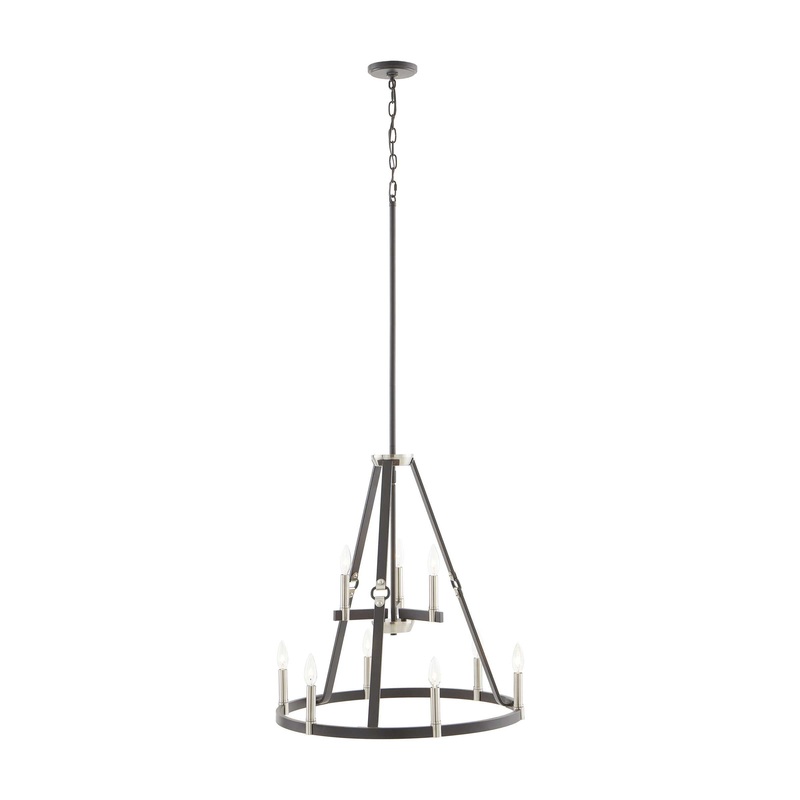 Armstrong Grove 25'' Wide 9-Light Chandelier - Espresso By ELK