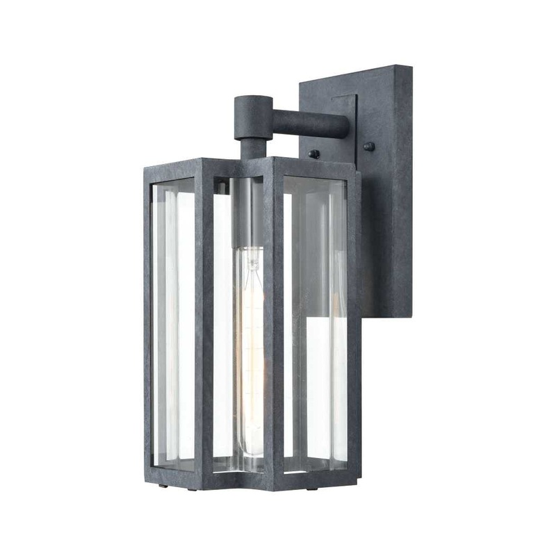 Bianca 13'' High 1-Light Outdoor Sconce - Aged Zinc By ELK