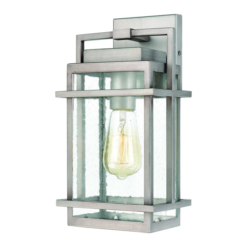 Breckenridge 14'' High 1-Light Outdoor Sconce - Weathered Zinc By ELK