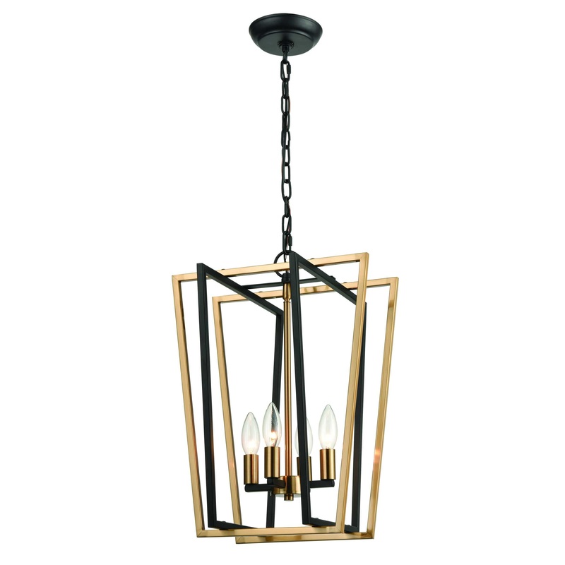 Bridgette 14'' Wide 4-Light Pendant - Matte Black By ELK