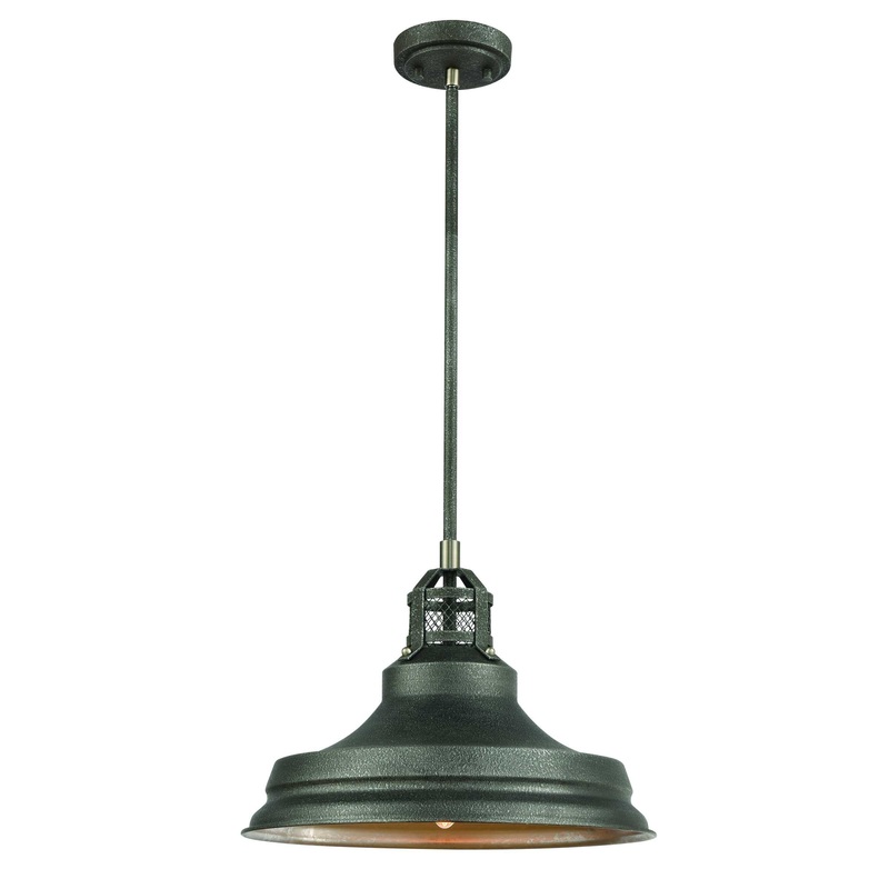 Carbondale 15'' Wide 1-Light Pendant - Slate Mist By ELK