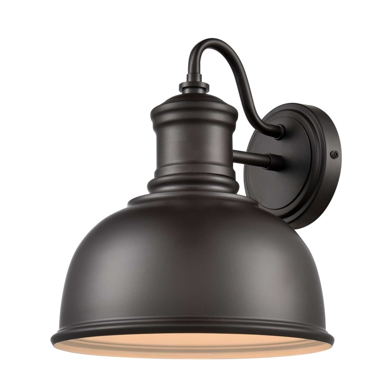 Cedar Park 10'' Wide 1-Light Outdoor Sconce - Oil Rubbed Bronze By ELK