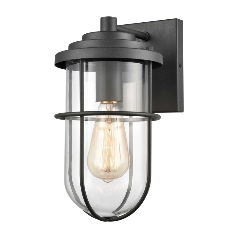 Coastal Farm 13'' High 1-Light Outdoor Sconce - Charcoal By ELK
