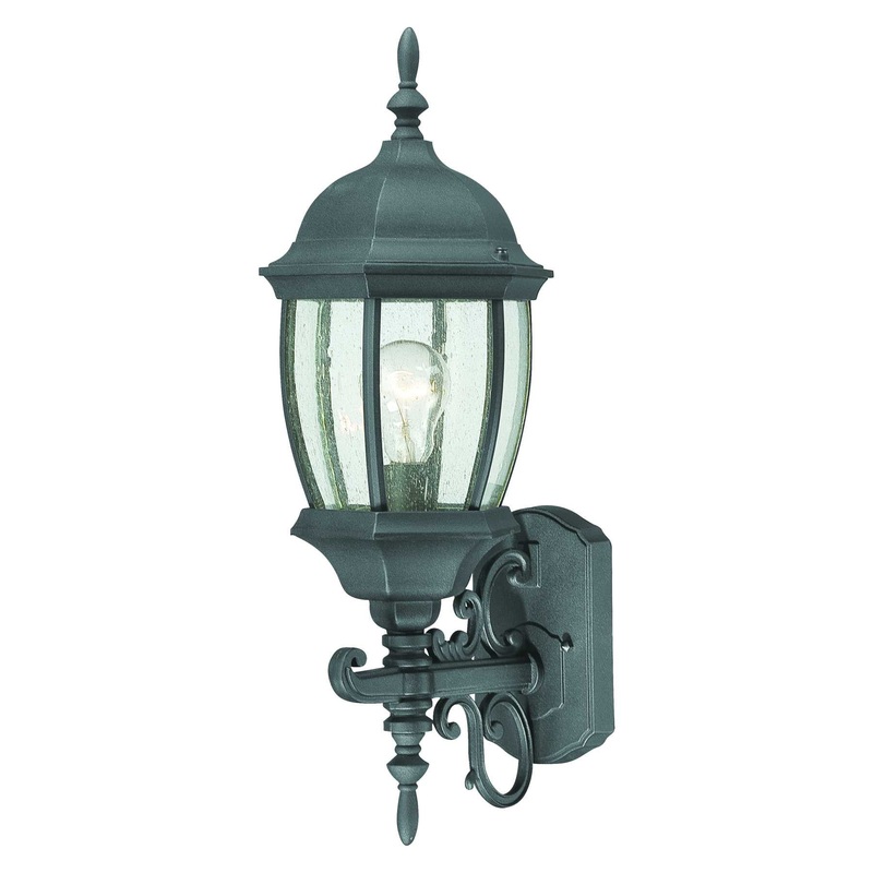 Covington 21.5'' High 1-Light Outdoor Sconce - Black By ELK