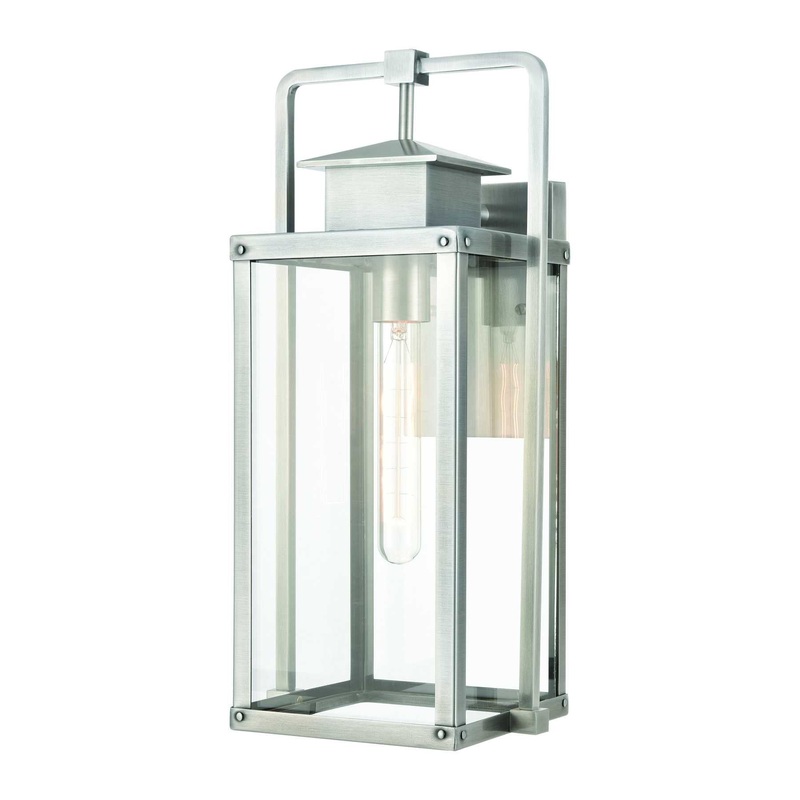 Crested Butte 17'' High 1-Light Outdoor Sconce - Antique Brushed Aluminum By ELK