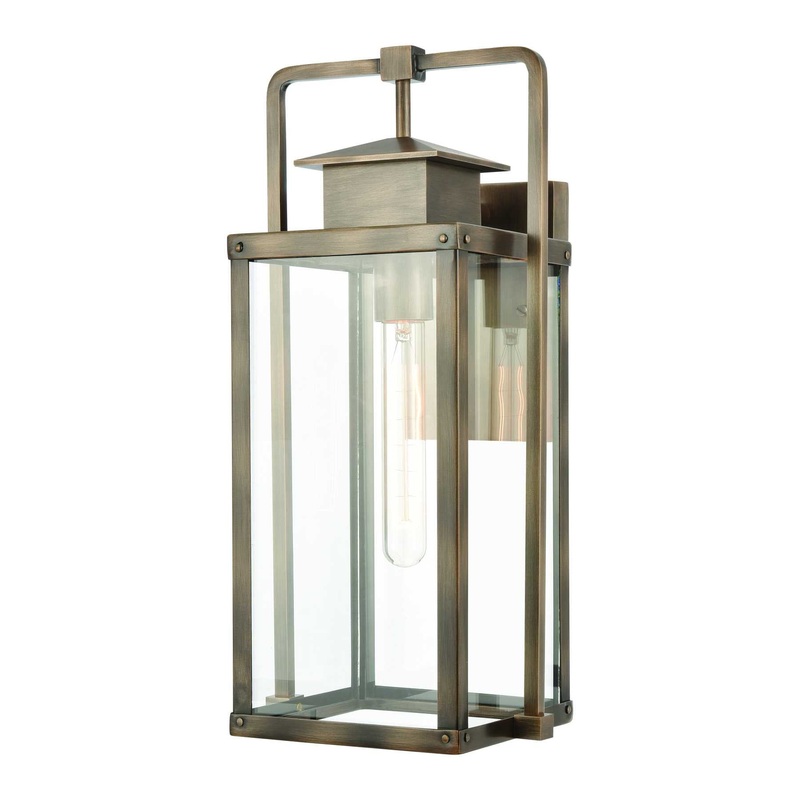 Crested Butte 17'' High 1-Light Outdoor Sconce - Vintage Brass By ELK