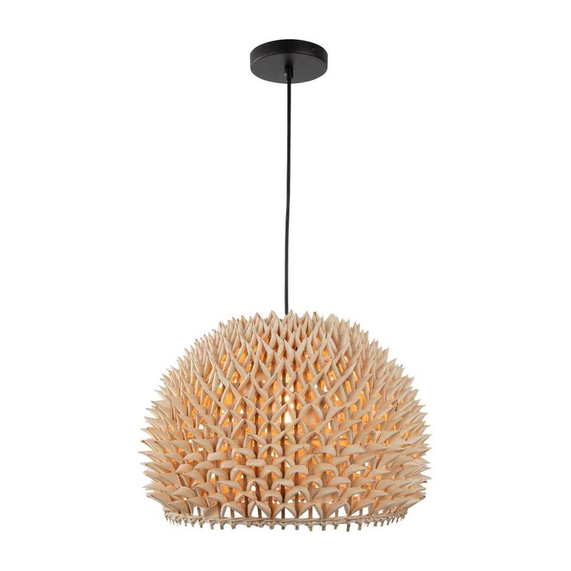 Durian 14'' Wide 1-Light Pendant - Natural By ELK