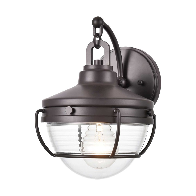 Eastport 10'' High 1-Light Outdoor Sconce - Oil Rubbed Bronze By ELK