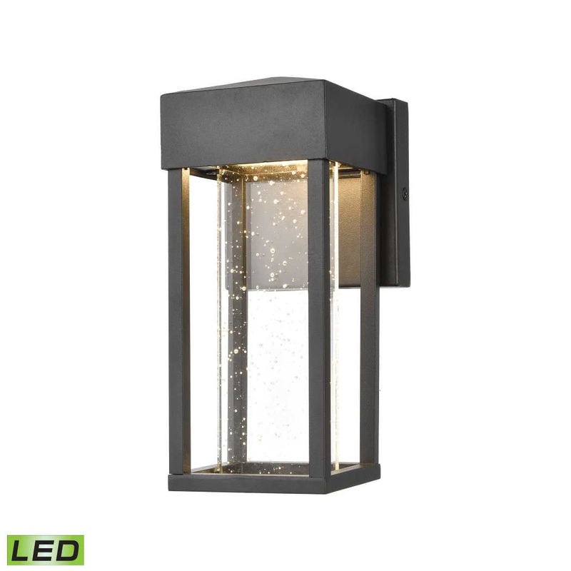 Emode 10'' High 1-Light Outdoor Sconce - Matte Black By ELK