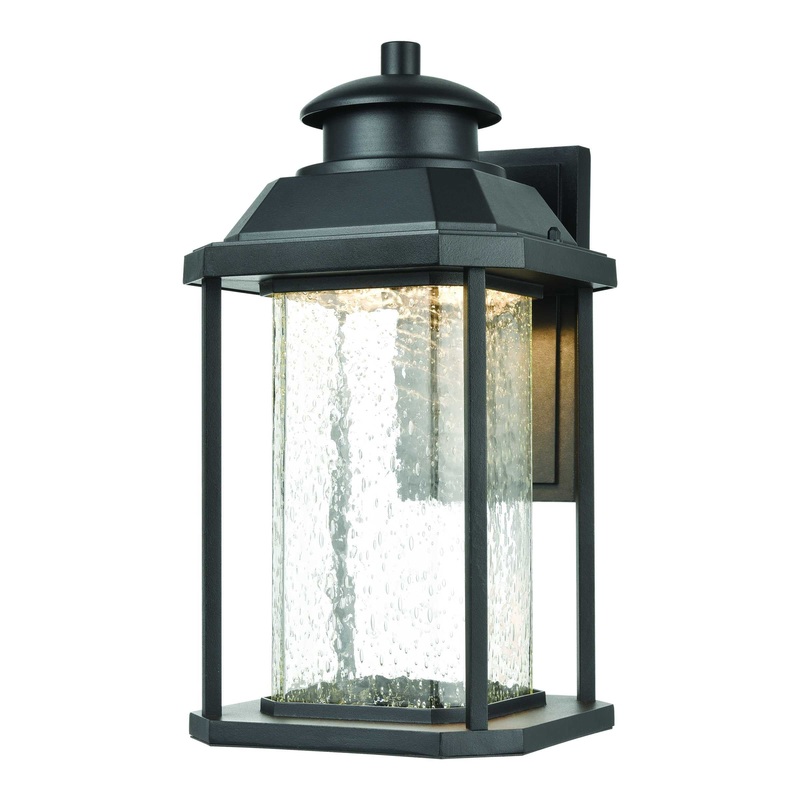 Irvine 16'' High 1-Light Outdoor Sconce - Matte Black By ELK