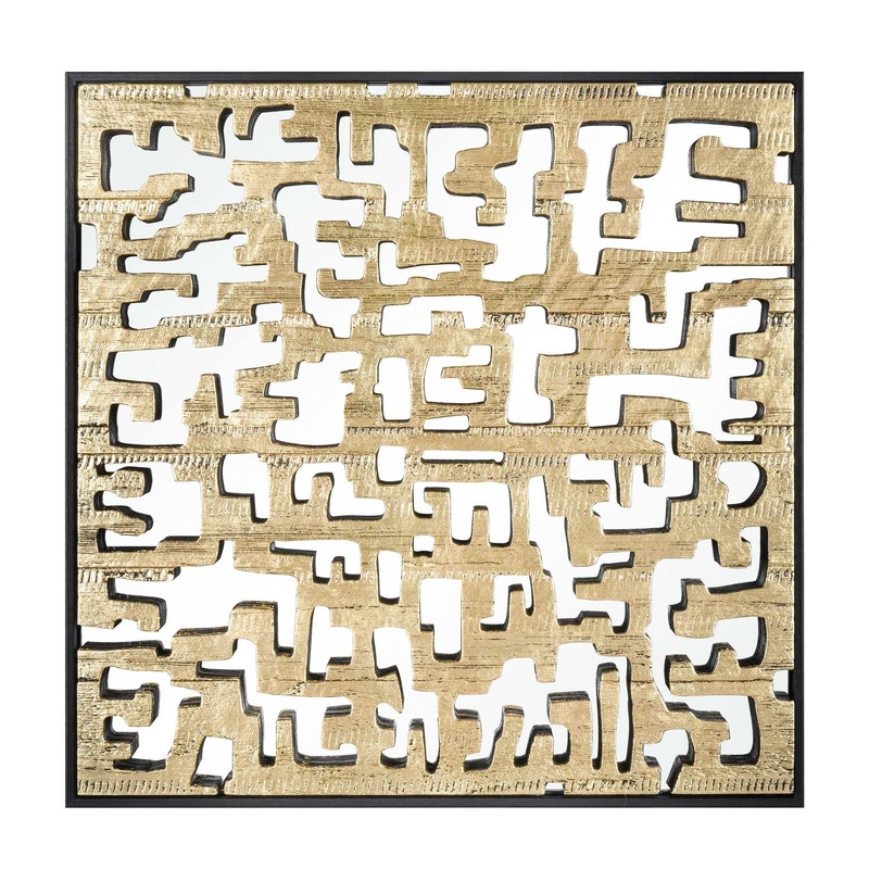 Mapped Dimensional Wall Art - Gold By ELK