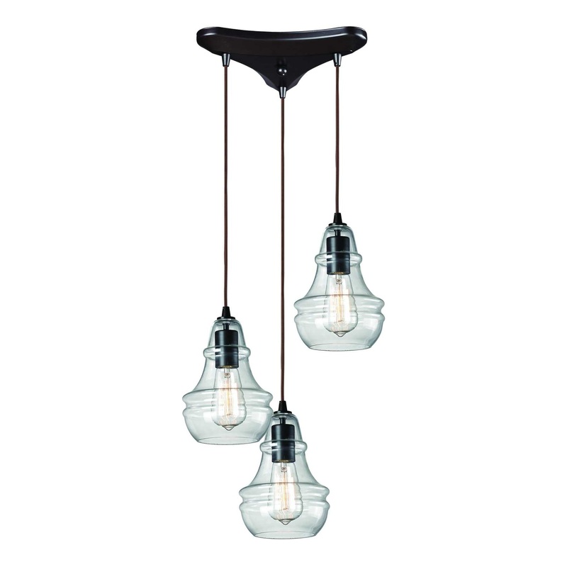 Menlow Park Configurable Multi Pendant - Oiled Bronze By ELK