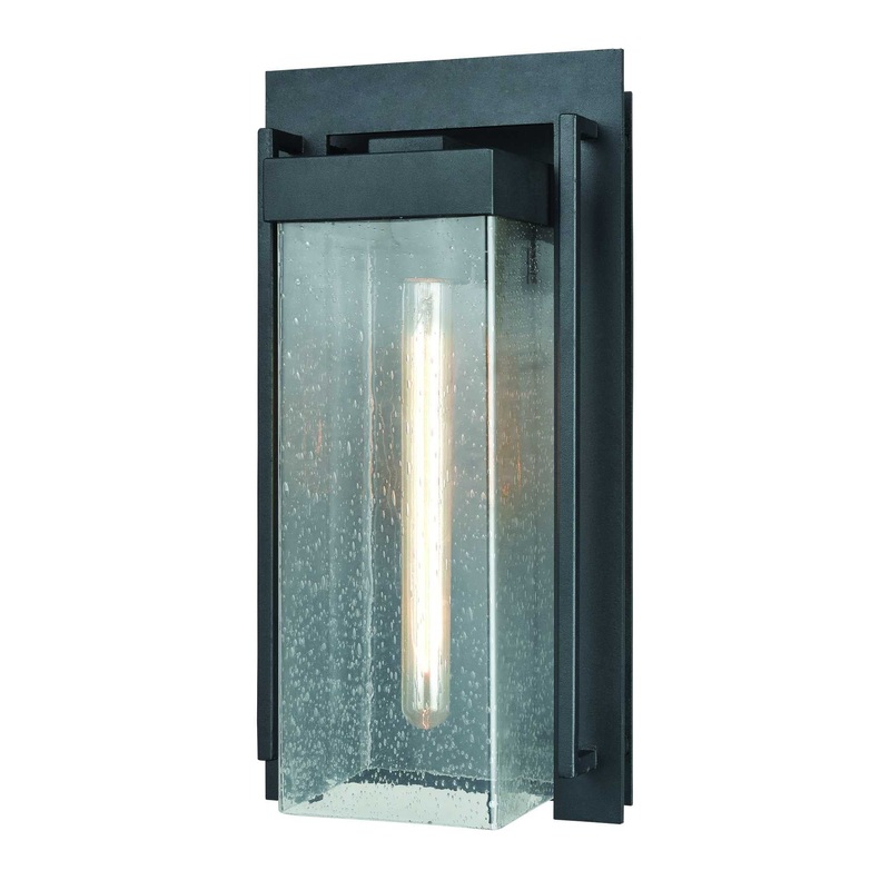 Overton 17'' High 1-Light Outdoor Sconce - Matte Black By ELK