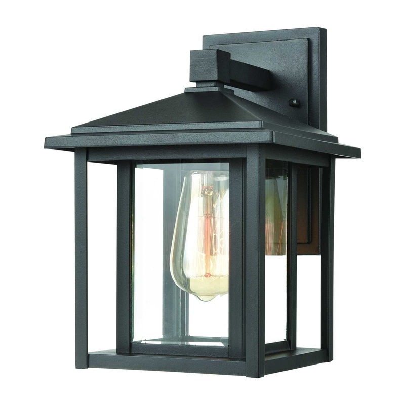Solitude 11'' High 1-Light Outdoor Sconce - Matte Black By ELK