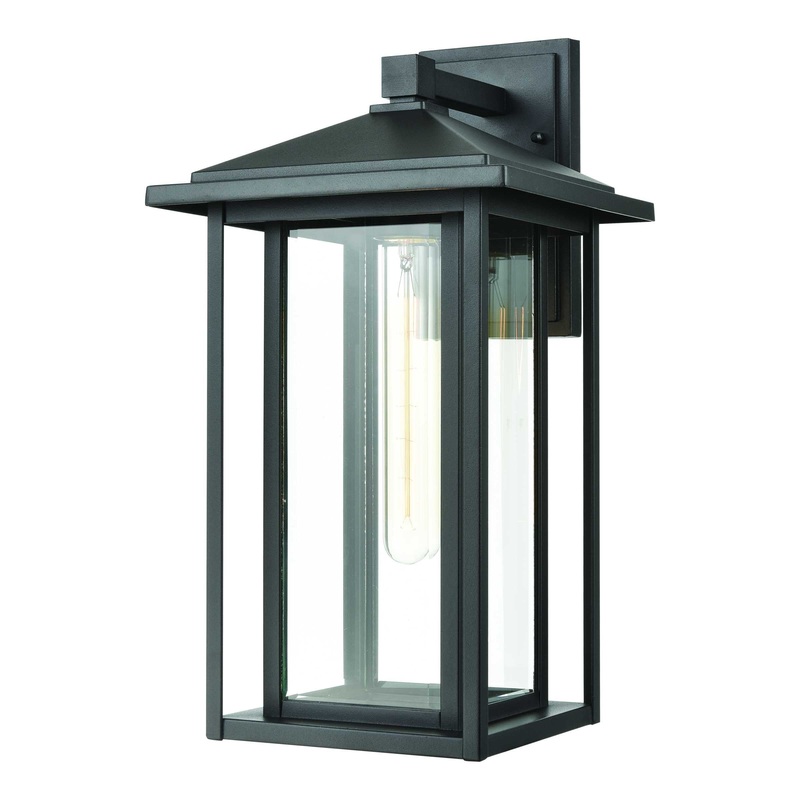 Solitude 17'' High 1-Light Outdoor Sconce - Matte Black By ELK