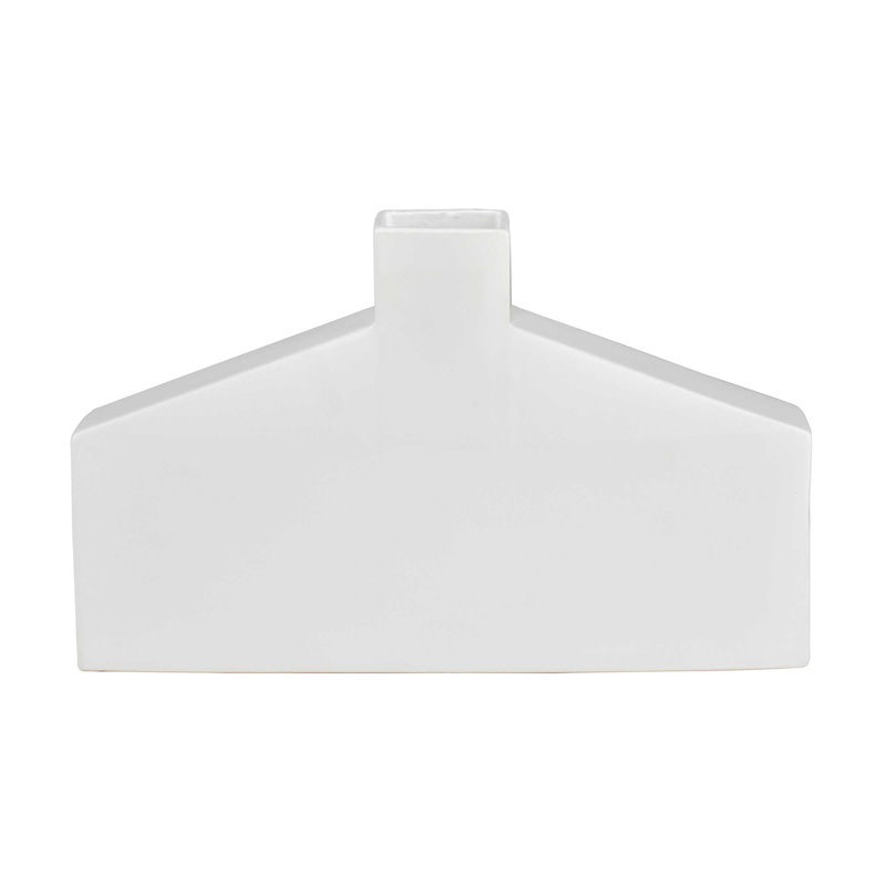Drue Vase - Short White By ELK