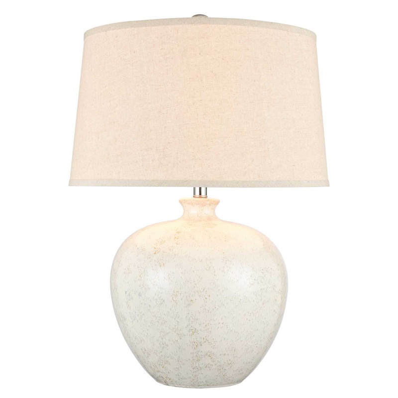 Zoe 28'' High 1-Light Table Lamp - White By ELK