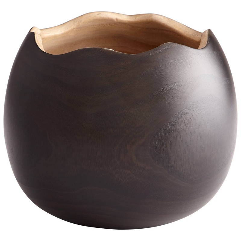 Large Bol Noir Vase By Cyan Design
