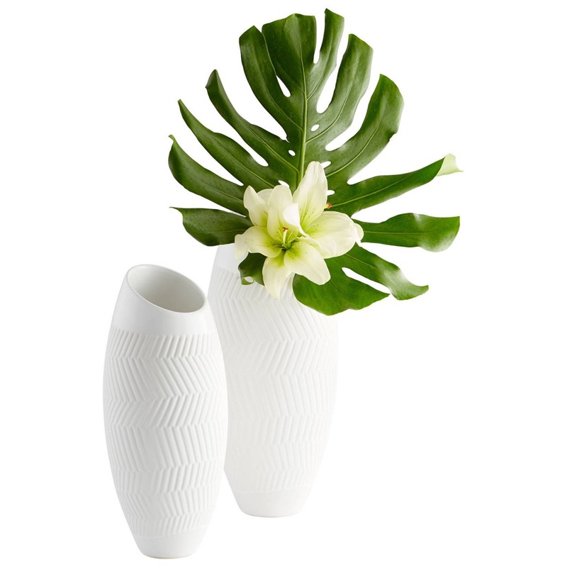 Small Chevron Vase By Cyan Design