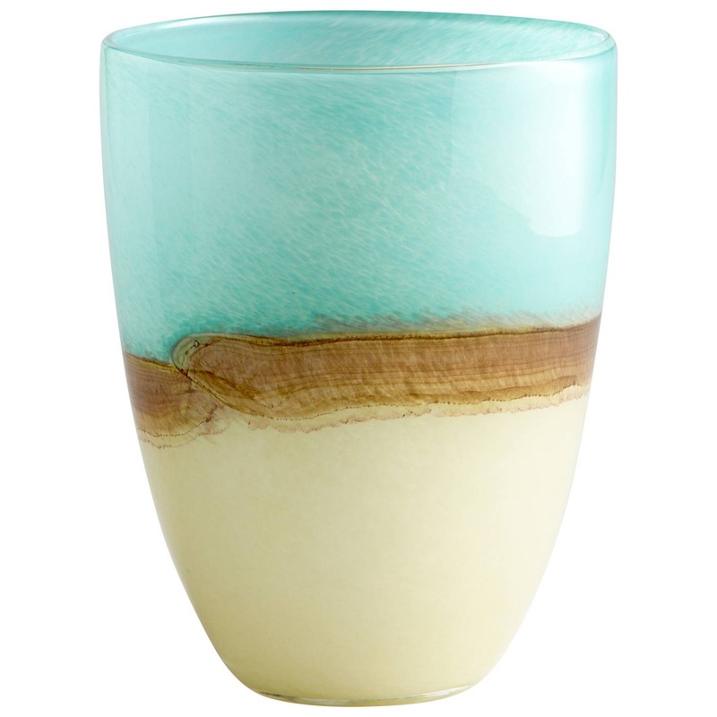 Md Turquoise Earth Vase By Cyan Design