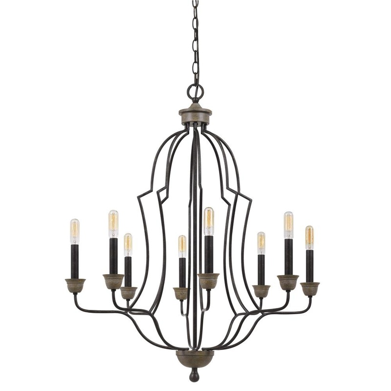 60W X 8 Lebrija Metal Chandelier (Edison Bulbs Not Included) By Cal Lighting