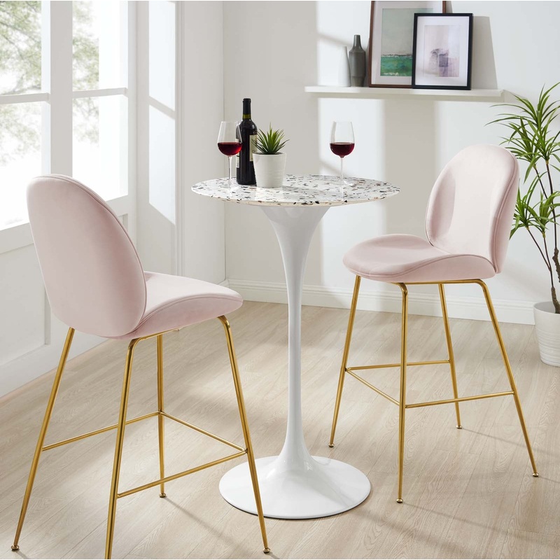 Lippa 28" Round Terrazzo Bar Table By Modway - EEI-5707