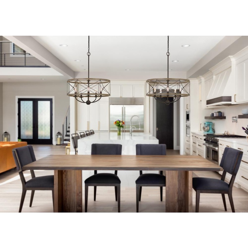 40W X 5 Modica Metal Pendant Fixture (Edison Bulbs Not Included) By Cal Lighting