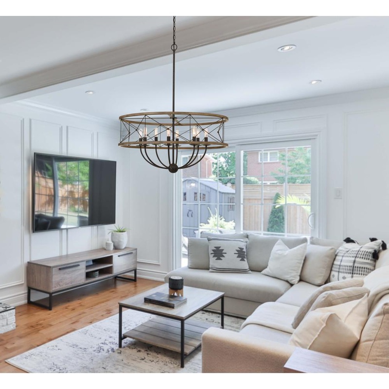 40W X 8 Modica Metal Pendant Fixture (Edison Bulbs Not Included) By Cal Lighting