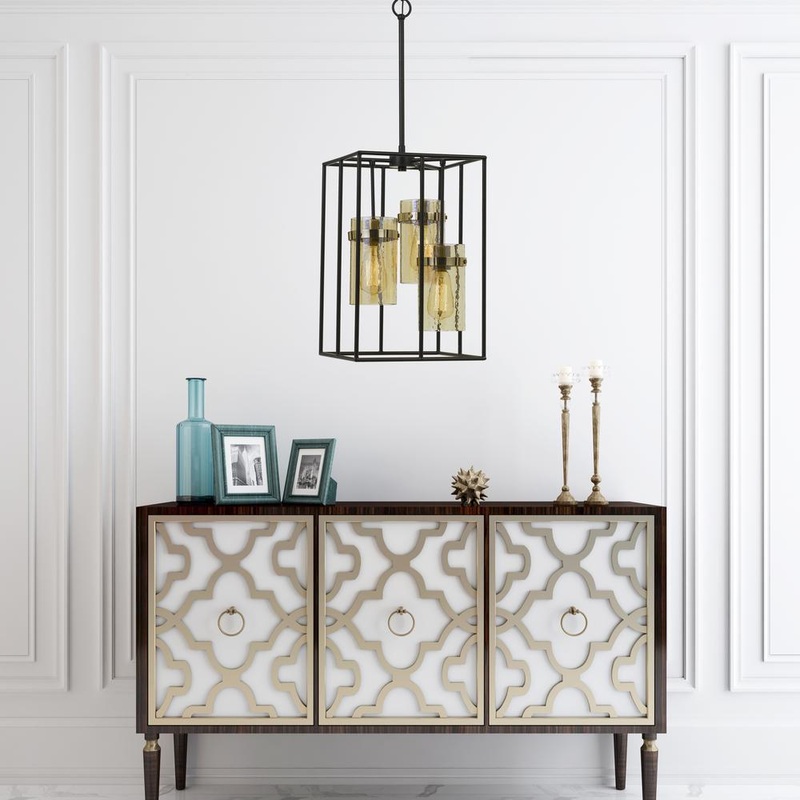 60W X 3 Cremona Glass Pendant Fixture (Edison Bulbs Not Included) By Cal Lighting