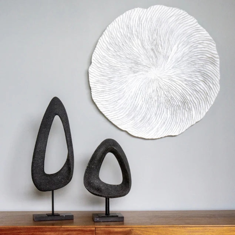 Athena 13"H Sculpture, Black By Gold Leaf Design Group