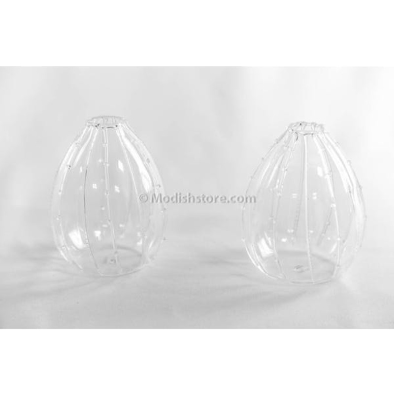 Hand-Blown Glass Sea Urchin Vases