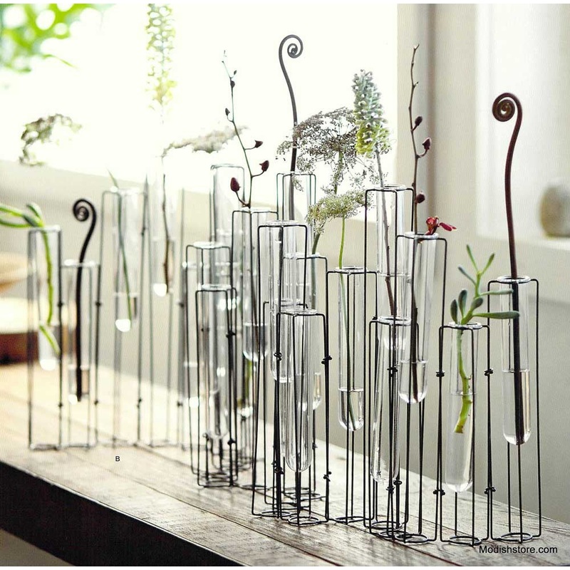 Arpeggio Test Tube Glass Vase - 24 test tubes