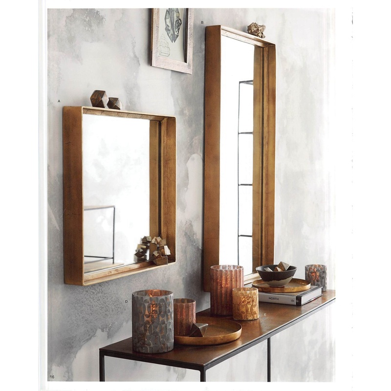 Molten Brass Collection Mirrors