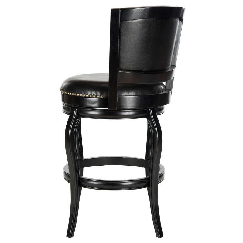 Safavieh Pasquale Swivel Bar Stool - Black