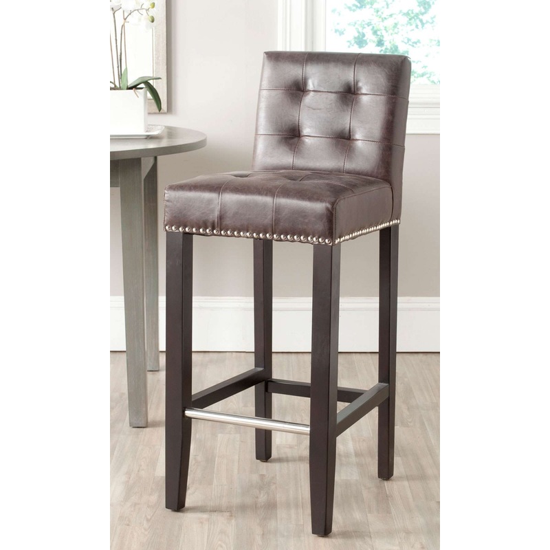 Safavieh Thompson Bar Stool - Antique Brown